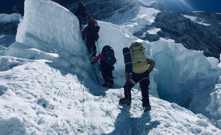 Mt. Everest climbing from Nepal