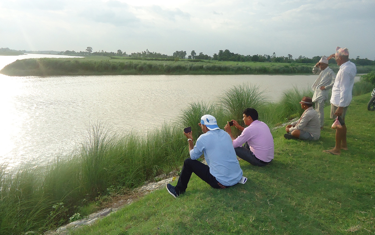 Watching Dolphin in Kailali