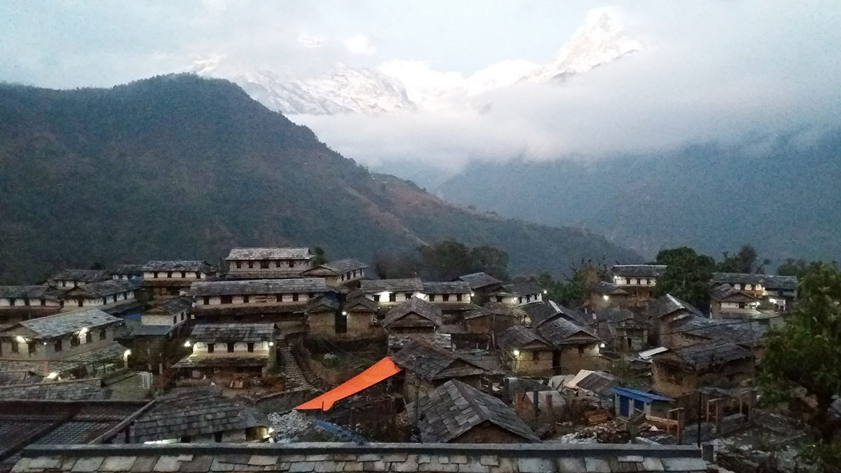 Ghandruk, a Neplai Village is popular for tourists 