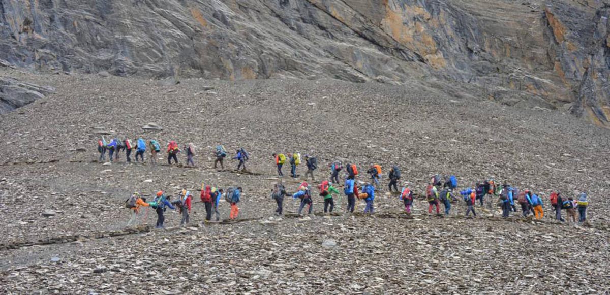 Kanglapass- a tourist destination in Manang, Nepal