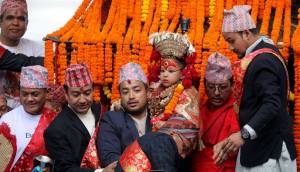 Living Goddess Kumari at Indrajatra