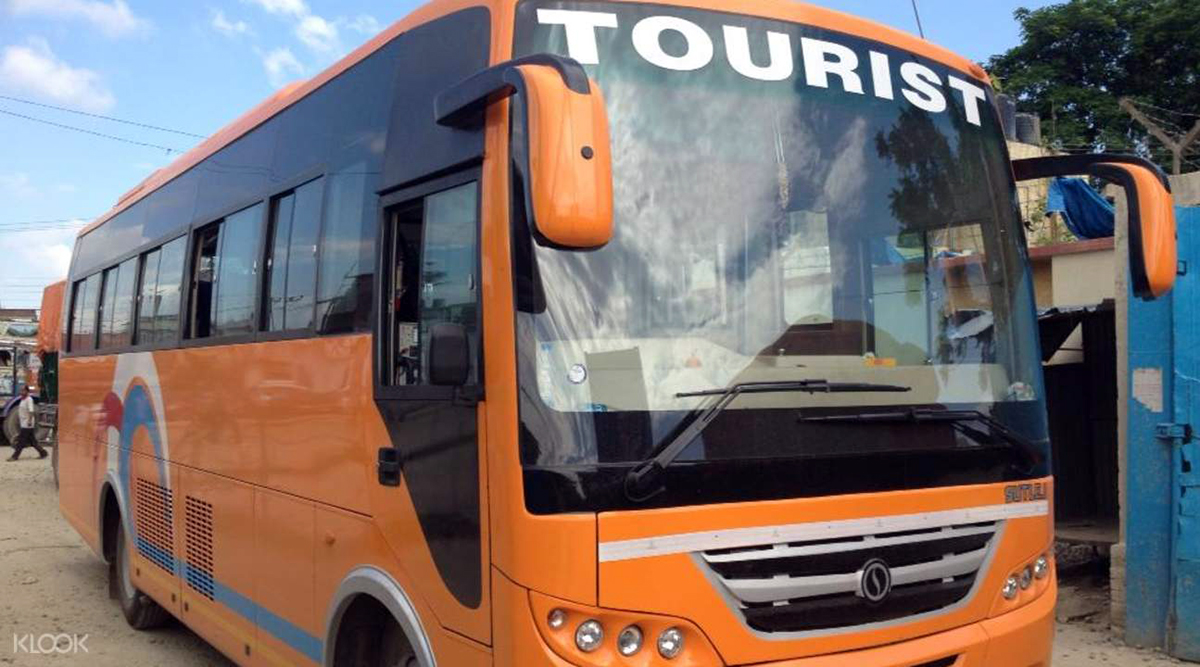 Tourists Bus from Pokhara