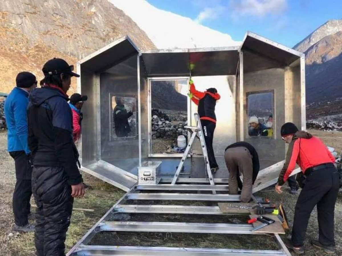 Shelter at 5000 meter in Nepal