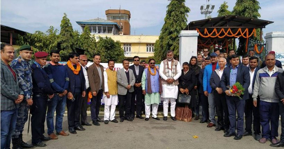 Indian state minister in Janakpur