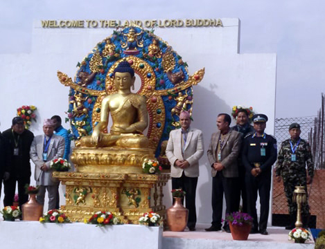 Buddha in airport