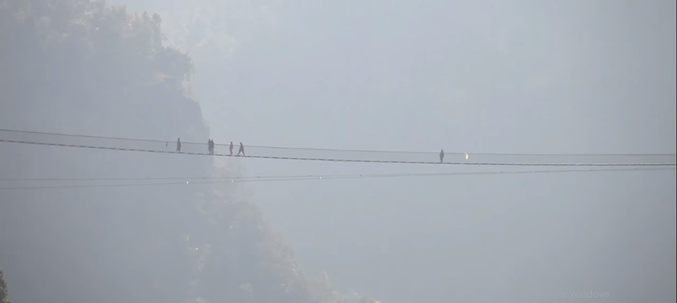 Longest suspension bridge in Nepal