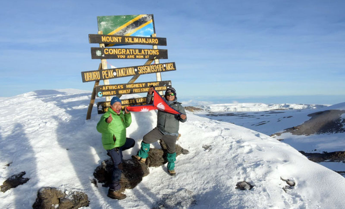 Visit Nepal Banner in Africa